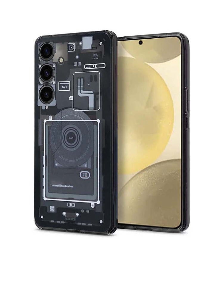 Techie حافظة سامسونج جالاكسي S24 ماج سيف – سبجن ألترا هايبرد زيرو وان ماج فيت مع حلقة معدنية – تصميم رفيع ومتين – متوافقة مع الشحن اللاسلكي وملحقات ماج سيف – أسود - Image 1