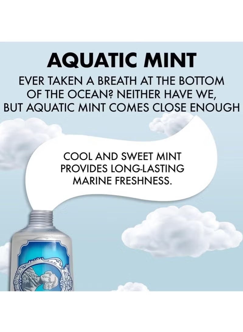 Marvis Aquatic Mint Toothpaste 85ml - Brightening and Cleaning Teeth with Fresh Ocean Rhythm - Image 2