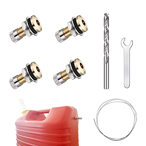 Gircss Gas Can Vent Cap, 4 Pack Fuel Gas Can Vent Caps Gas Can Replacement Vent Plugs, Fuel Gas Tank Vent Caps Enhances Flow for Faster Refills - Image 1
