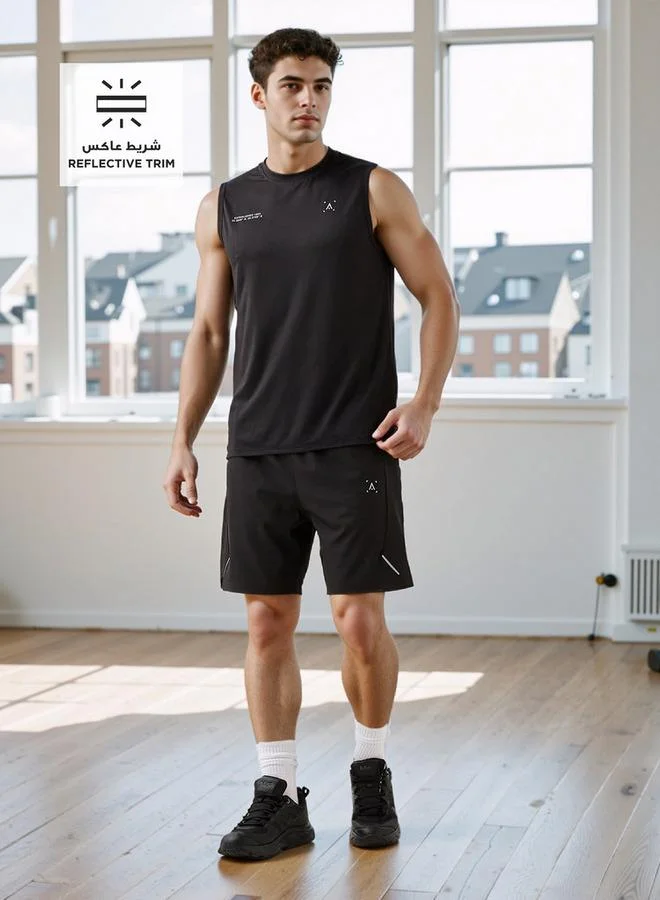 ADOT by Splash Regular Fit Shorts with Elasticated Waistband