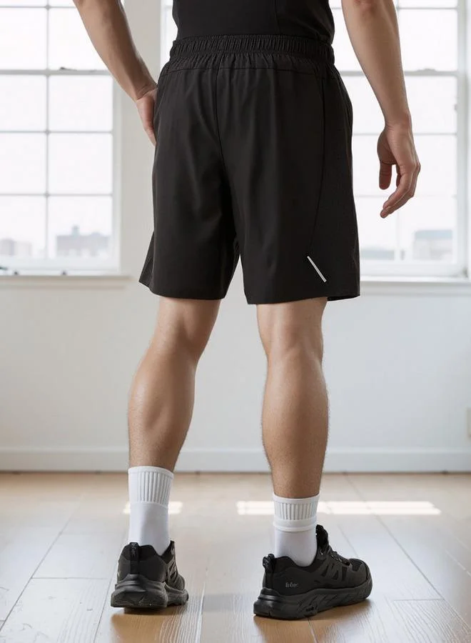 Splash Active Regular Fit Shorts with Elasticated Waistband