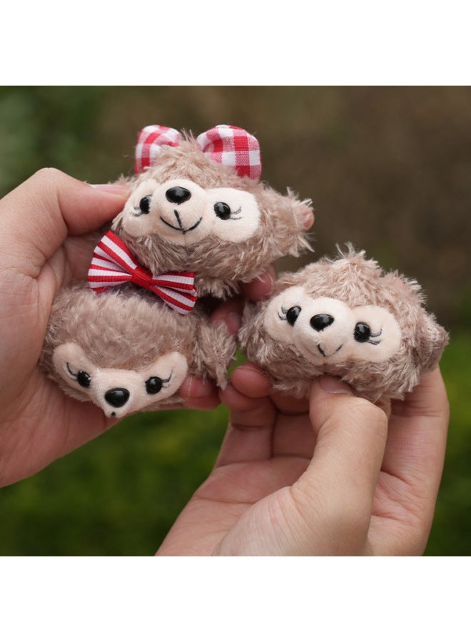 Belle Fox Little Head Internet Celebrant Doll Accessories Bell Fox Girl Bag Pendant Accessories Wholesale-Color:Panda (head)-Height:Naked