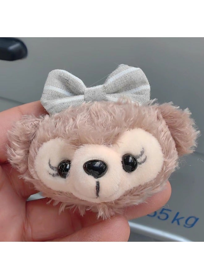Belle Fox Little Head Internet Celebrant Doll Accessories Bell Fox Girl Bag Pendant Accessories Wholesale-Color:Panda (head)-Height:Naked