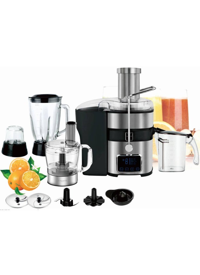 XPER - Xper Fruit Juicer 800 Watt Touch with Processor, Blender and Grinder XPJ999 - Image 1