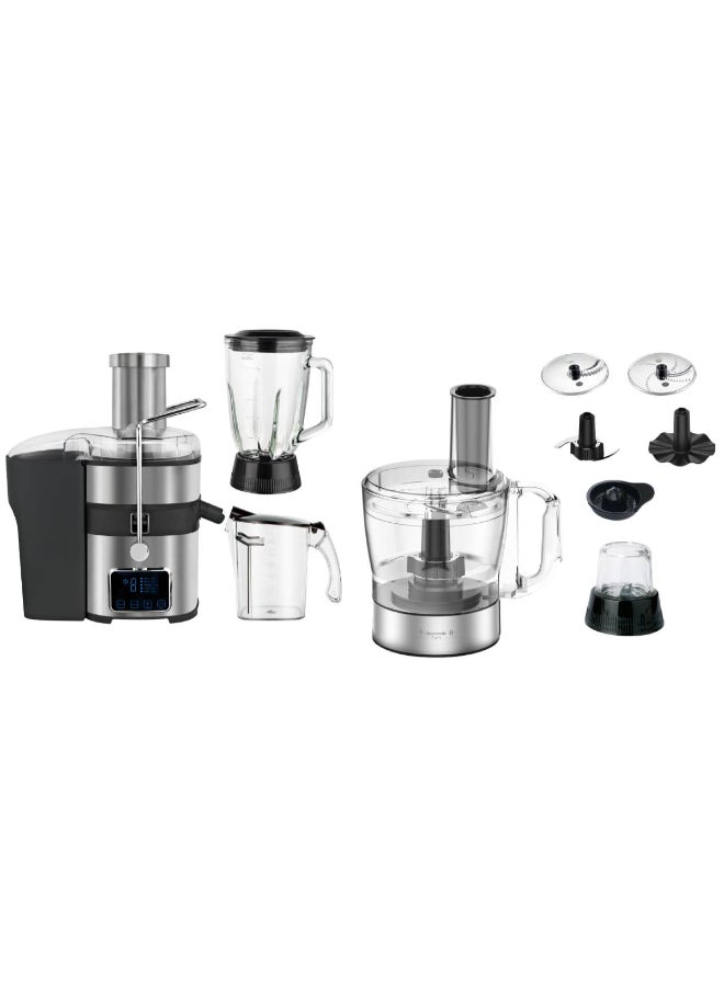 XPER - Xper Fruit Juicer 800 Watt Touch with Processor, Blender and Grinder XPJ999 - Image 1