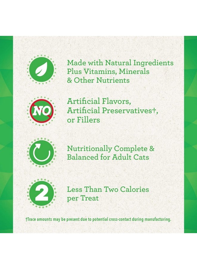 Greenies Feline Smartbites Skin & Fur Health Crunchy and Soft Textured Adult Natural Cat Treats, Chicken Flavor, 16 oz. Tub - Image 2