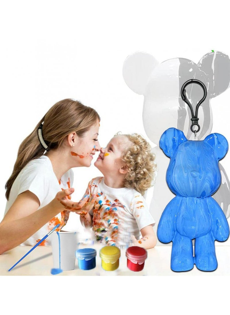 CMGTYYD. متوافق مع 6 عبوات من سلسلة مفاتيح الدب السائل DIY، سلسلة مفاتيح الدب السائل الفني DIY سلسلة مفاتيح الدب السائل DIY الدب الدب DIY الدب للرسم على الجدران DIY الرسم على الجدران DIY الدب السائل DIY الدب الأبيض DIY الدب الأبيض هدية نموذجية - Image 3