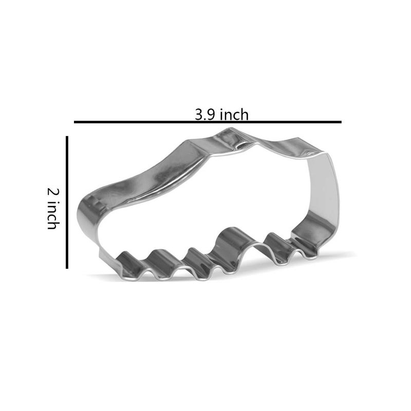 Keewah 3.9 inch Football Shoe Cookie Cutter - Stainless Steel - Image 2