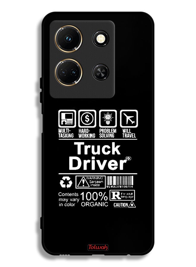 Tolwak Infinix Note 30 Protective Case Cover Truck Driver Sticker - Image 1