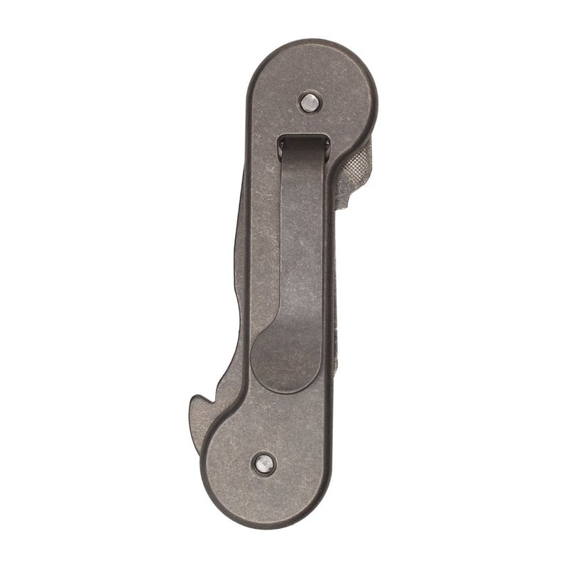 KeyBar KeyBar Stonewashed Titanium USA Made Key Organizer EDC Tool | Everyday Carry Compact Key Holder Multi-Tool and Keychain Organizer with Pocket Clip (Holds up to 12 Keys)  - Image 3