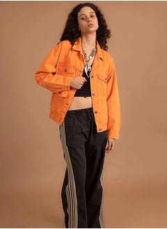 In Your Shoe Orange Denim Jacket  - Image 3