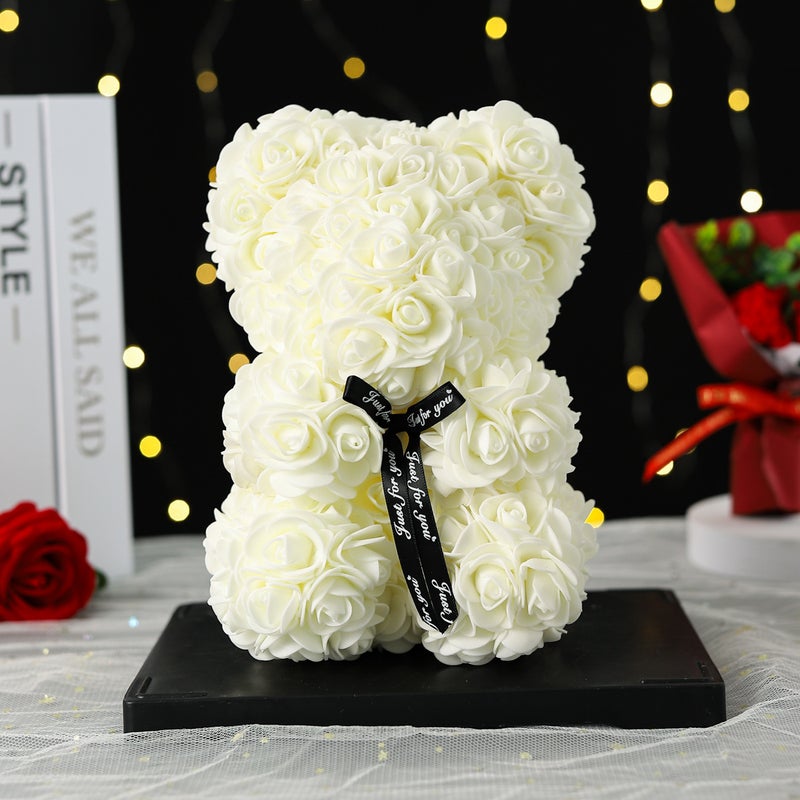 Eternal Flower Rose Bear Gift Box Birthday Valentine'S Day Gift Girlfriend Simulation Foam Rose Bear Decoration Creative Gift - Image 5