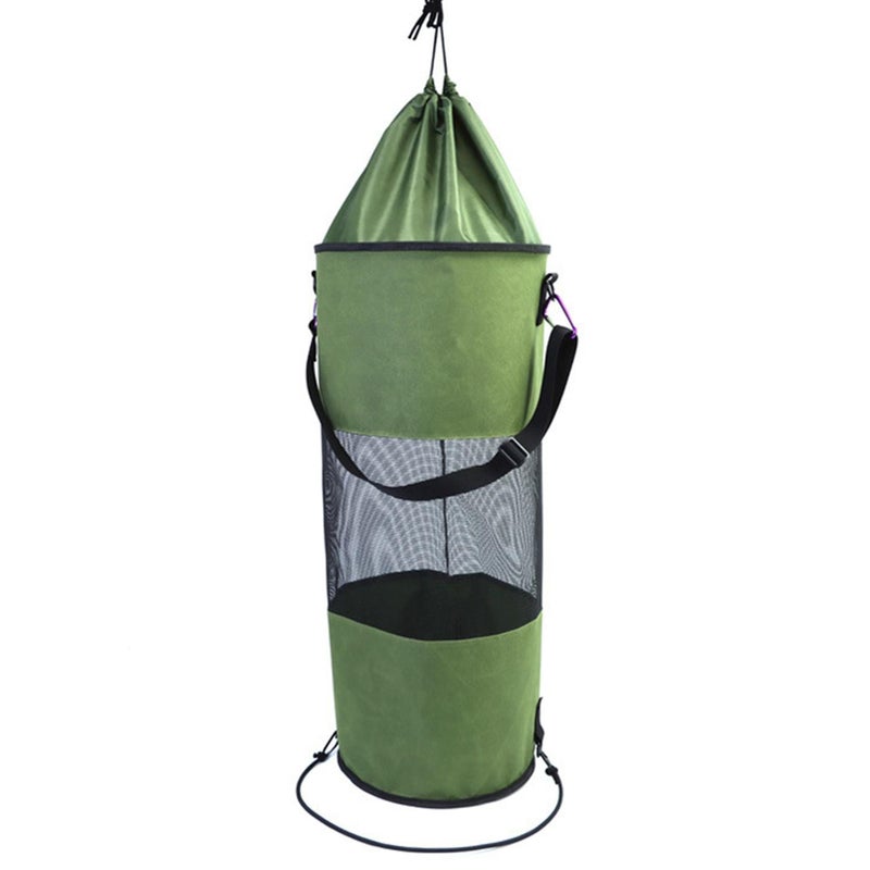 Boat Trash Bag Mesh Trash Container Drawstring Trash Bag for Boat Kayak Camper - Image 1