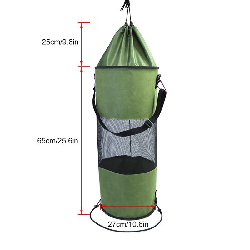 Boat Trash Bag Mesh Trash Container Drawstring Trash Bag for Boat Kayak Camper - Image 4