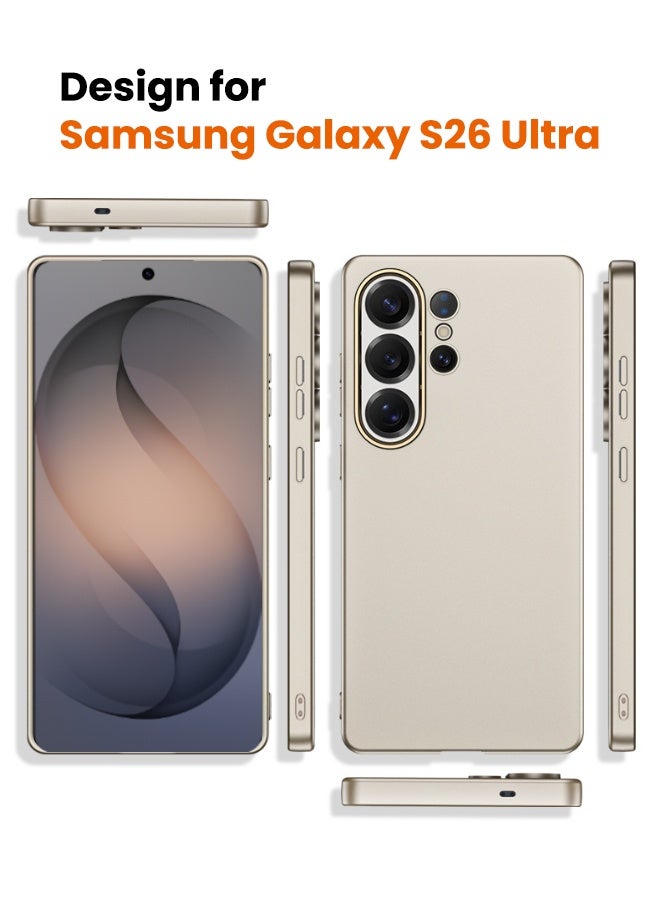 GKK Samsung Galaxy S26 Ultra Case, Slim Liquid Silicone Skin Feeling Case for Samsung S26 Ultra, Anti-Drop Shockproof, Anti-Yellowing, Anti-Scratch Slim Matte Cover for Galaxy S26 Ultra 6.9 inch, Titanium - Image 2
