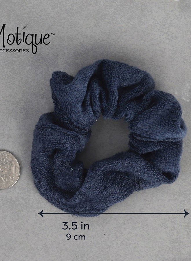 Motique Accessories طقم من 2 رباط شعر تيري - كحلي - Image 5