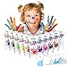 ABEIER Washable Finger Paint for Toddlers Safe NonToxic 12 x 2oz Vibrant Colors Baby Safe Paint for Hand and Feet Mess Free Art Supplies for Kids Preschool Learning Gifts Ages 13 4 5 6 - Image 3