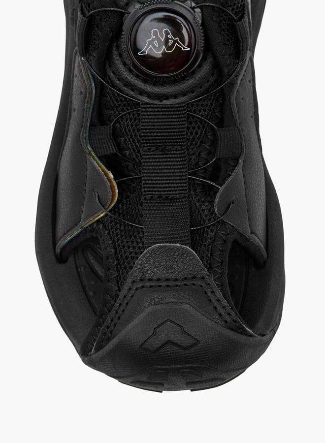 كابا صنادل أولاد بنقشة جلدية بإبزيم دوار - Image 3