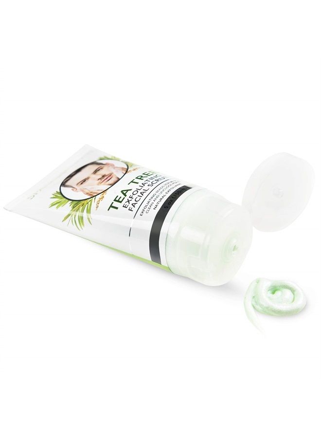 spascriptions Face Exfoliating Scrub Turmeric, Tea Tree, Hyaluronic Acid & Sugar Face Wash - 5 Oz (Tea Tree)