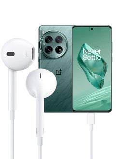 BOLICE USB C Headphones Compatiable with Oneplus 12 USB C In-Ear Headphones with Microphone Volume Control and Pure Sound White  - Image 1