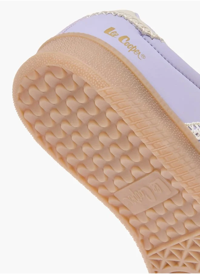 لي كوبر Women's Panelled Sneakers with Lace-Up Closure