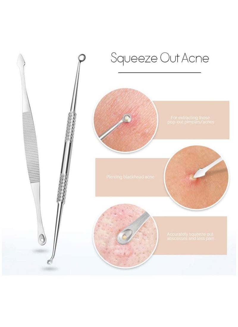 ORiTi - 7 Pcs Blackhead Whitehead Popping Pimple Remover Acne Extractor Tools Kit - Image 1