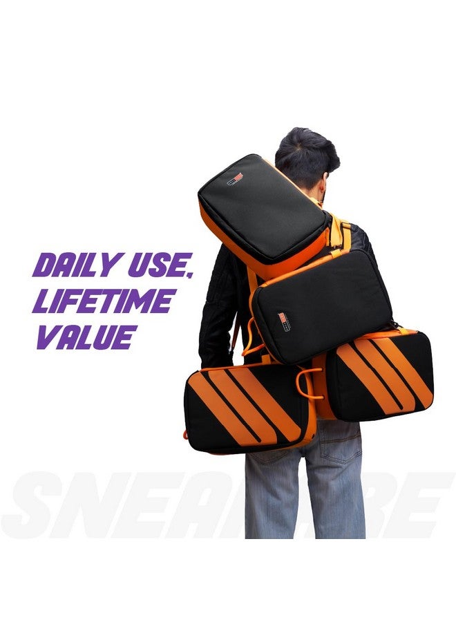 SNEAKARE Premium Shoe Bag for Travel - Shoe Bags for Travelling with Removable Crossbody Strap, Airflow Vents - Shoes Bag for Travelling with Extra Pockets - Shoes Bags for Travel (Upto UK12) - Color - Image 2