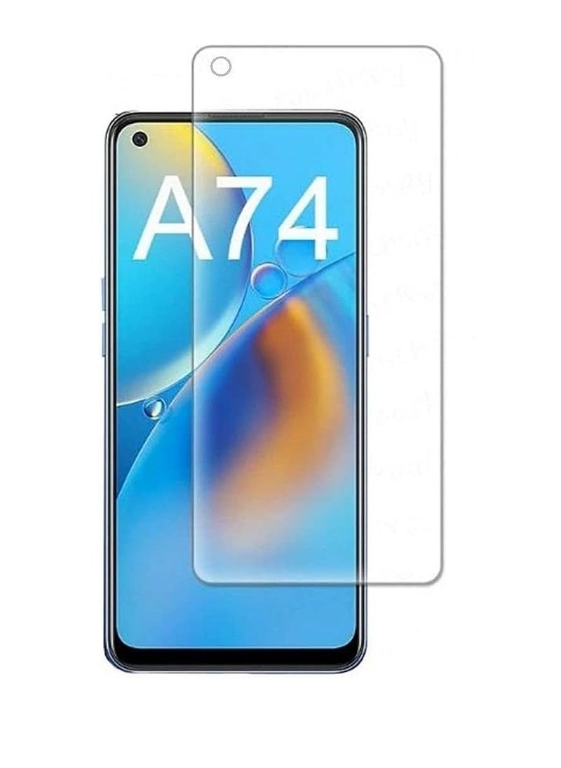 Super Tempered Glass Screen Protector Clear Designed For Oppo A74 4G Full Screen Coverage And Bubble Free - Image 1