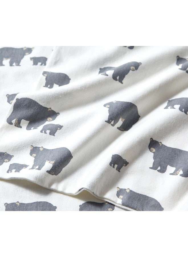 Eddie Bauer Eddie Bauer - Queen Sheets, Cotton Flannel Bedding Set, Brushed for Extra Softness, Cozy Home Decor (Bear Family, Queen)  - Image 3