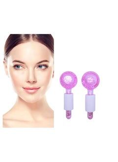 Energy Beauty Crystal Ice Ball Facial Roller Pink