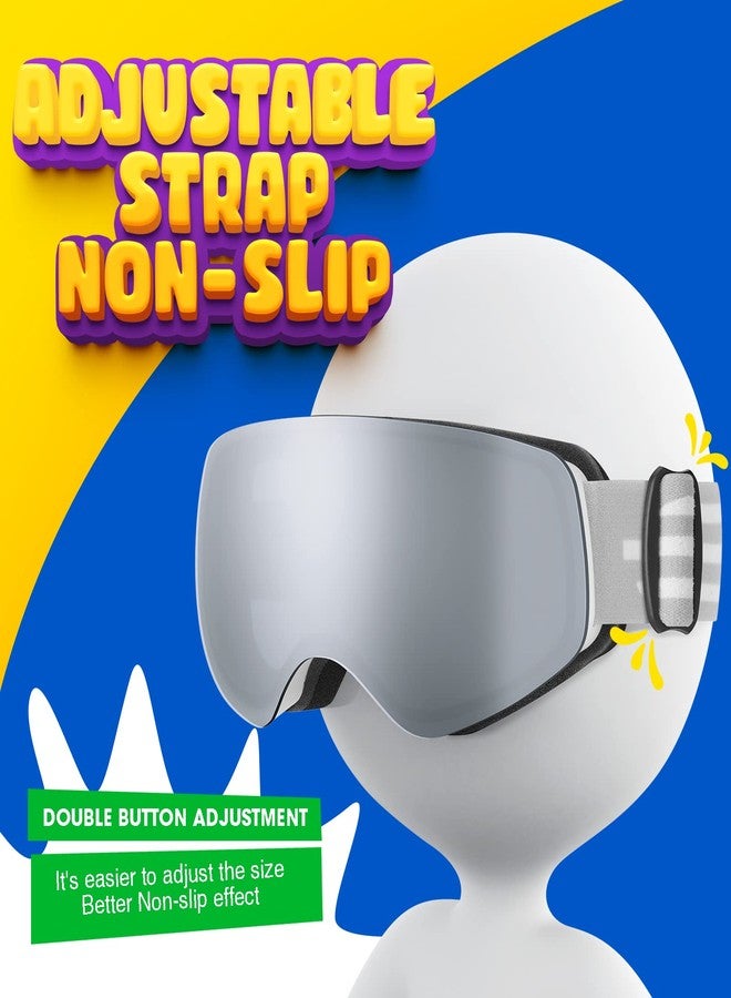 EasYoung Kids Ski Goggles, Kids Snowboard Goggles for Boys Girls Age 3-14, Kids Snowboarding Goggles - Image 4