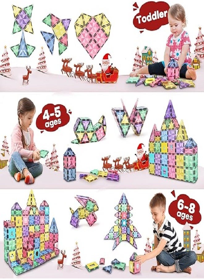 STEM 3D Magnetic Tiles Set - 36 PCs - Fun and Educational Toy STEM for Learning & Creativity Best Gift for 3 4 5 6 8 Years Old Boys Girls  - Image 2