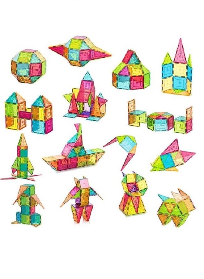 STEM 3D Magnetic Tiles Set - 36 PCs - Fun and Educational Toy STEM for Learning & Creativity Best Gift for 3 4 5 6 8 Years Old Boys Girls  - Image 4