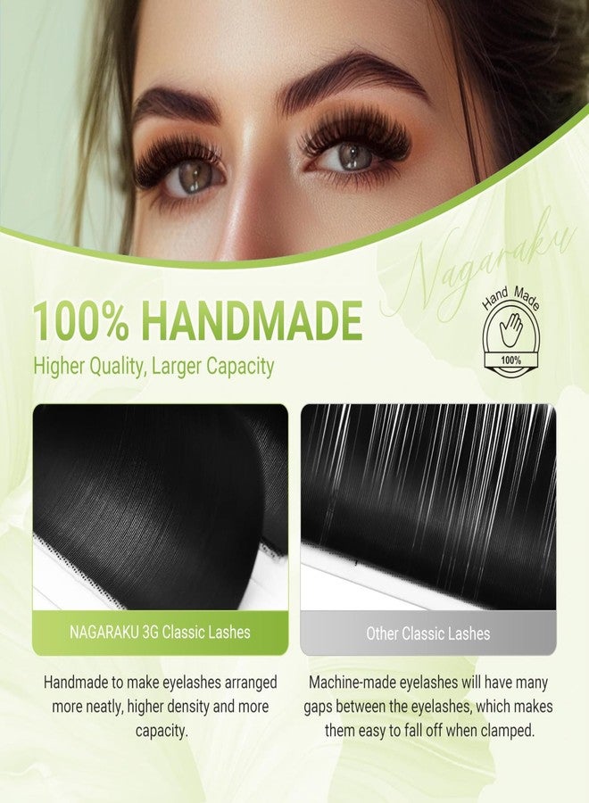 NAGARAKU Individual Eyelash Extensions - from Vettsy, Luxury Collected Classic Single Lashes Upgraded 3rd Generation Soft Natural Beauty Salon Professional Lash Supplies 16 Rows Matte Black 0.12 D-3rd Generation 7-15mm Mix - Image 3