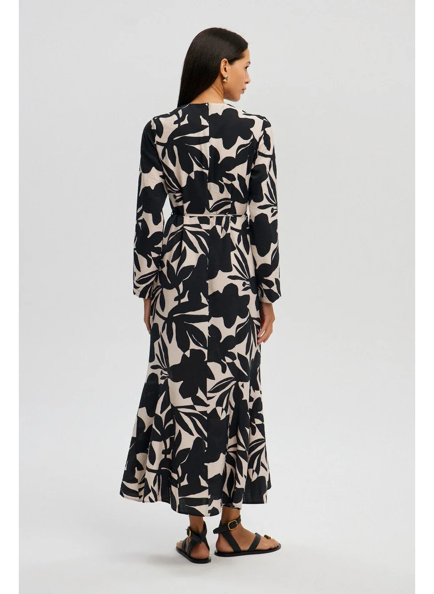 تاتشي Flounce Detailed Patterned Dress