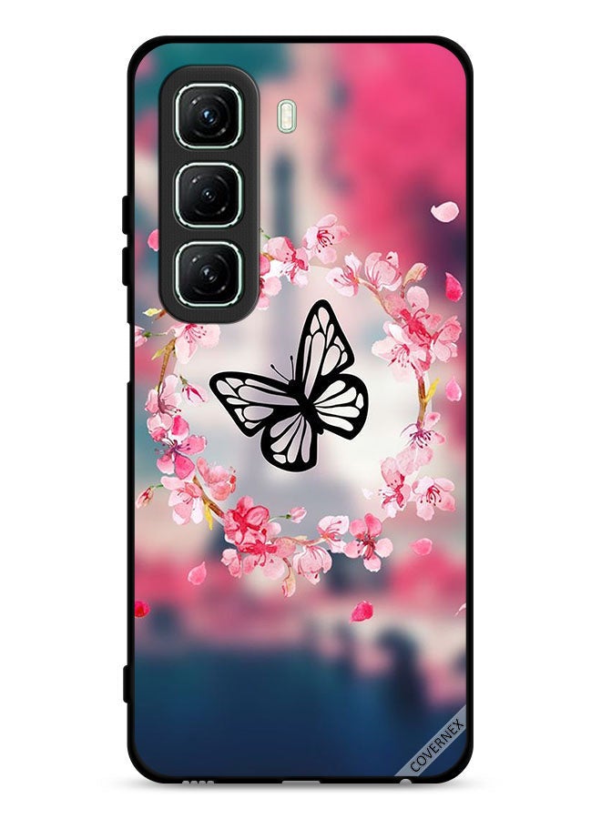 Covernex Infinix Hot 50 5G Protective Case Cover Butterfly In Flower Ring - Image 1