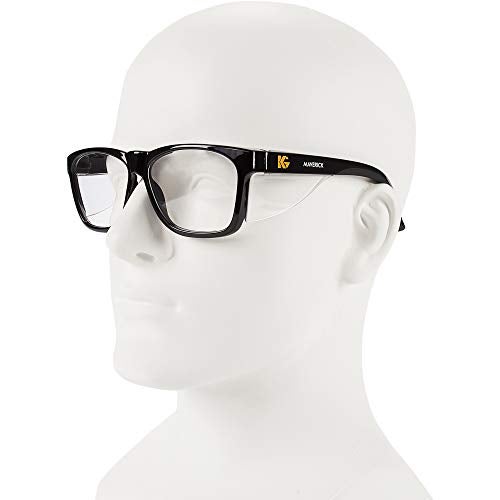 KleenGuard™ V30 Maverick Eye Protection (49309), with KleenVision™ Anti-Fog Coating, Clear Lenses, Black Frame (Qty 1) - Image 2