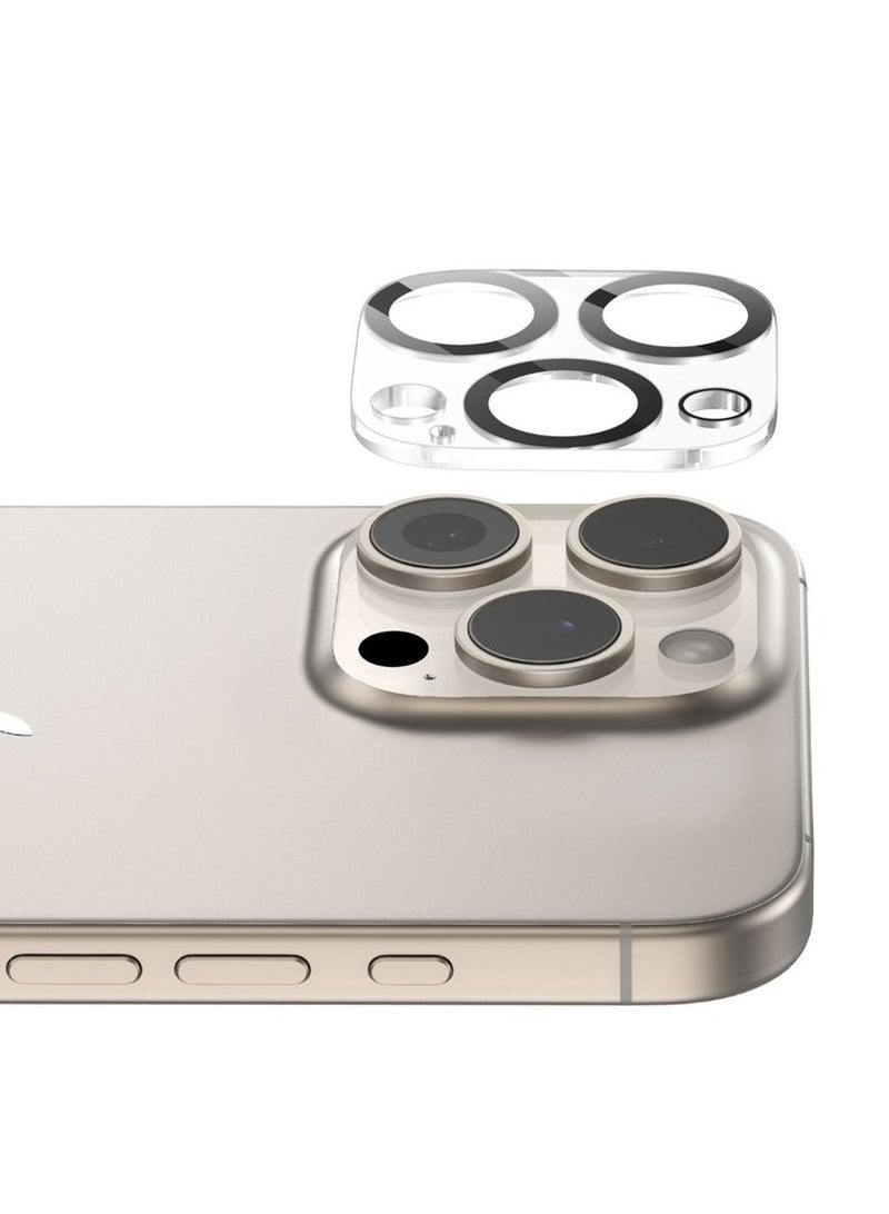 GREEN LION iPhone 16 Pro/iPhone 16 Pro Max Transparent Lens / Anti Scratch / Nano Absorption / Anti Fingerprint / 9H Durable Glass / Shatter Protection / Innovative Design / Easy Installation - Transparent - Image 4