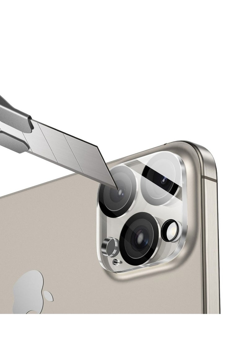 GREEN LION iPhone 16 Pro/iPhone 16 Pro Max Transparent Lens / Anti Scratch / Nano Absorption / Anti Fingerprint / 9H Durable Glass / Shatter Protection / Innovative Design / Easy Installation - Transparent - Image 5