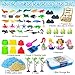 Bloolilies Sensory Bin 57Pcs Ocean Mermaid Sensory Bins for Toddlers Sand Art Kit Sea Animals Molds Sandbox with Cover Kids Play Sand Toys Playsand Birthday Easter Gifts for Boys Girls 35 6 7 8 - Image 4