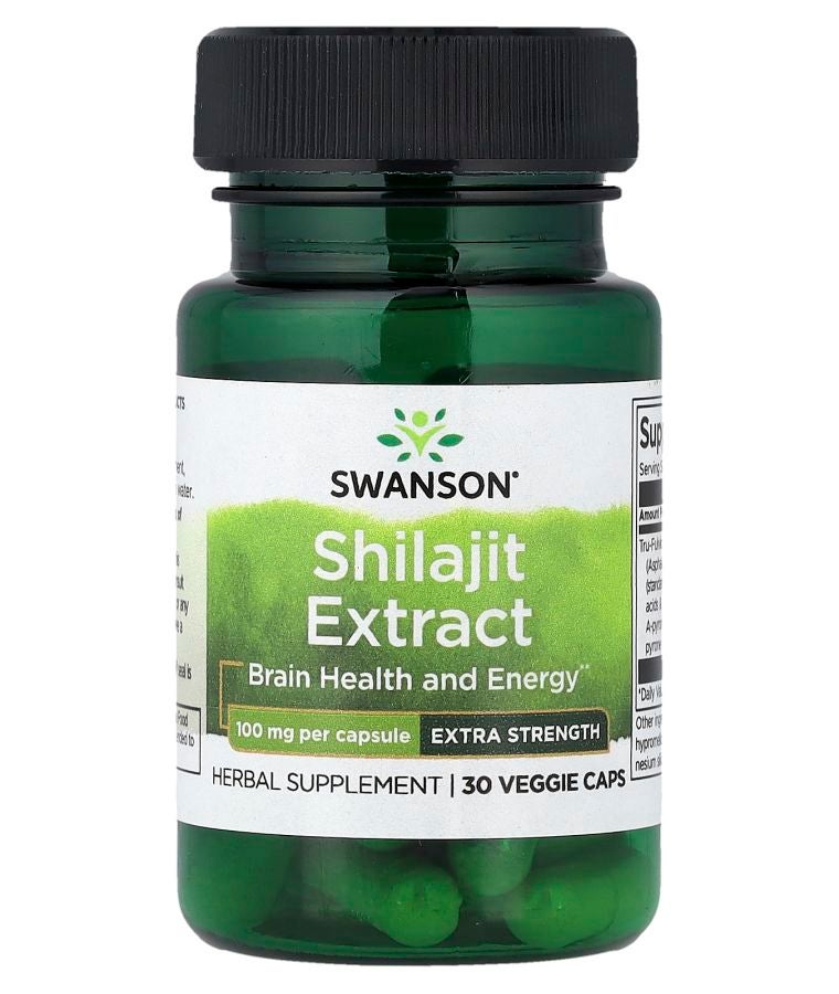 Shilajit Extract 100 mg 30 Veggie Caps