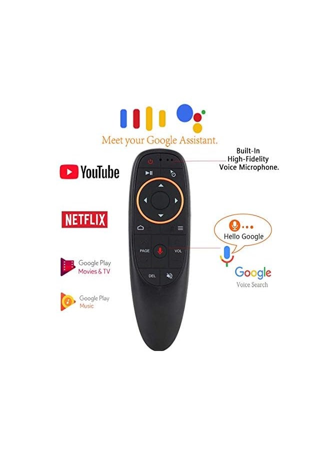 Zaboon - Voice Remote Air Mouse Remote 2.4G Rf Wireless Remote Control With 6 Axis Gyroscope And Ir Learning Air Fly Mouse With Voice Input For Android Tv Box/Pc/Smart Tv/Htpc/Projector - Image 1