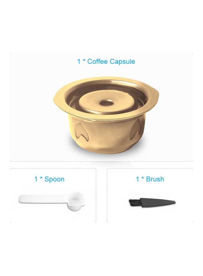 NIBEMINENT Stainless Steel Coffee Maker Pod Filters Cup Gold 11x7.5x7.5cm - Image 5