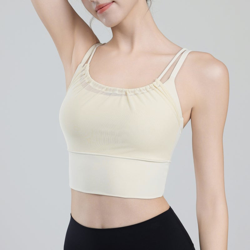 Sports Vest Shockproof Anti-Sagging Comfortable Breathable Girl Fashionable Style Push-Up Underwear With Chest Pad For Women - Image 5