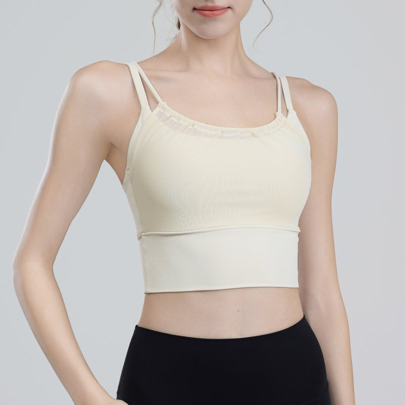 Sports Vest Shockproof Anti-Sagging Comfortable Breathable Girl Fashionable Style Push-Up Underwear With Chest Pad For Women - Image 3