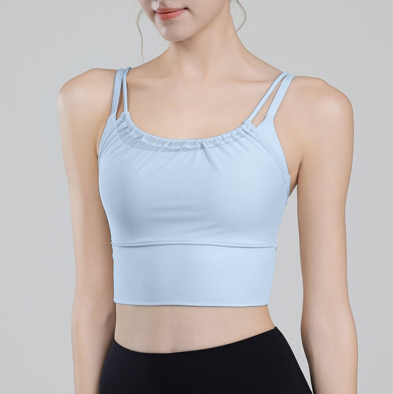 Sports Vest Shockproof Anti-Sagging Comfortable Breathable Girl Fashionable Style Push-Up Underwear With Chest Pad For Women - Image 1