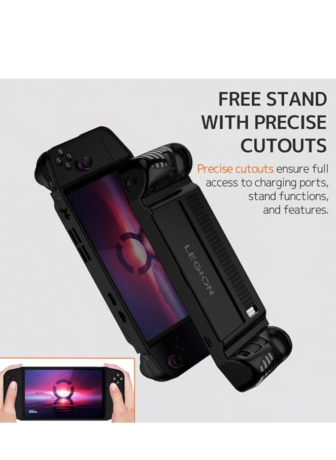 Legion Silicone case compatible with Lenovo Legion Go 8.8 inch with stand, Lenovo Legion Go 2023, shock-resistant, scratch-resistant, anti-slip fully protective silicone cover  - Image 2