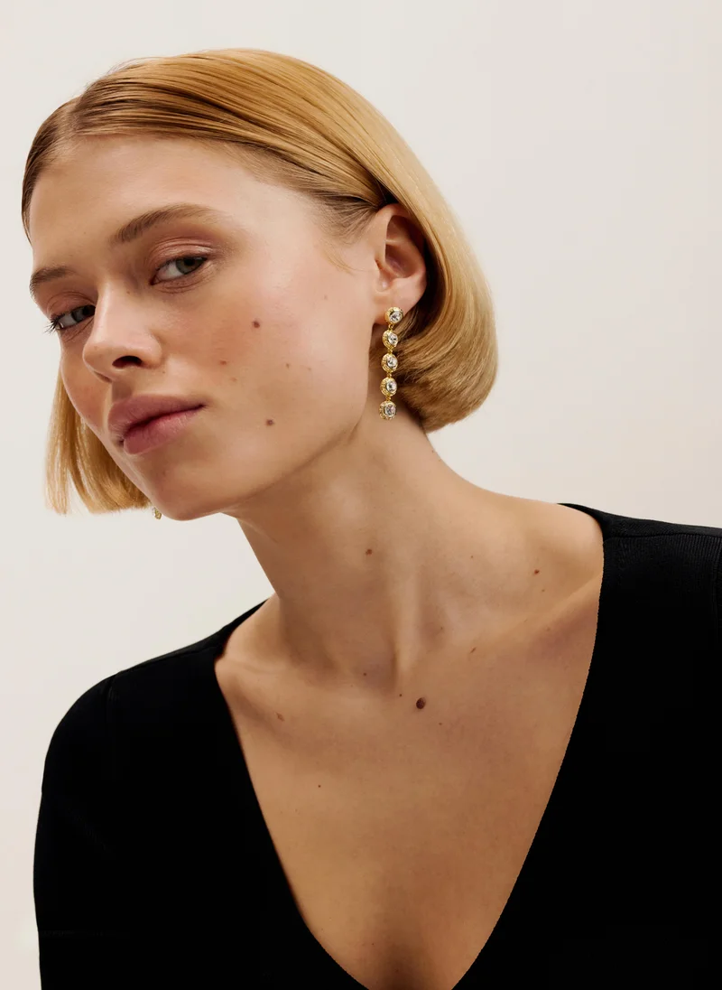 Ted Baker Crystal Detail Drop  Earrings