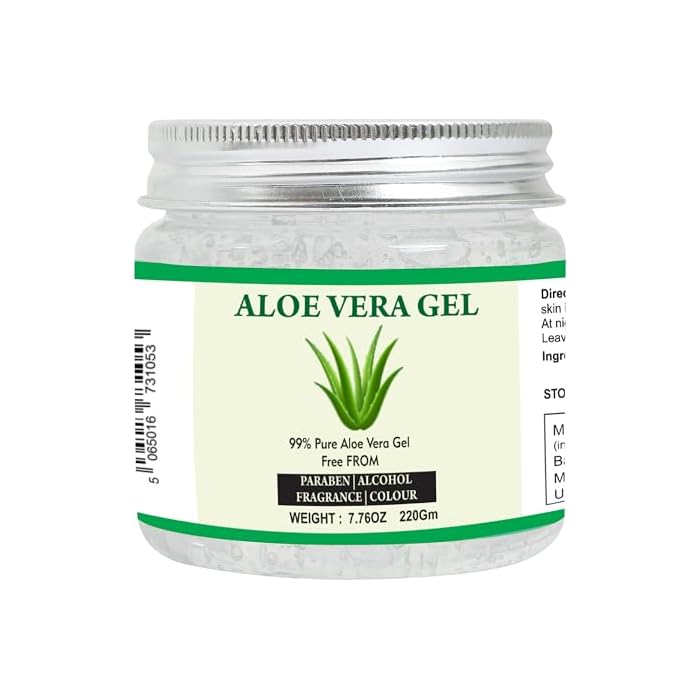Raslok Aloe Vera Gel | 99% Pure Natural Aloe Gel | For Moisturizing Face Skin & Hair Care,Durable Moisturizing Hydrating Soothing | Non-Sticky (7.76 oz)