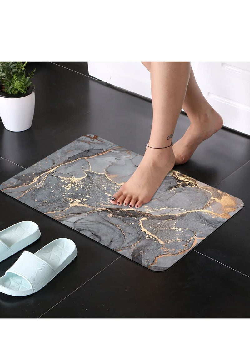 Captaintech Bath Mat Rug, Innovative Bathroom Rug Mat, Super Absorbent Quick Dry Rubber Backed Dirt Resistant Bath Rugs Mats, for Bathroom Non Slip Bathroom Rug, Kitchen Comfort Floor Mats - Image 2
